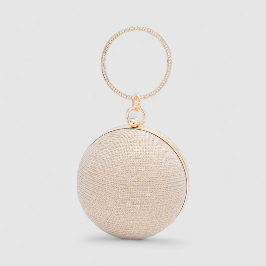 Pinkify Chokore Spherical Rhinestone Crossbody Bag (Golden) ( Minimum Order Size - 6)