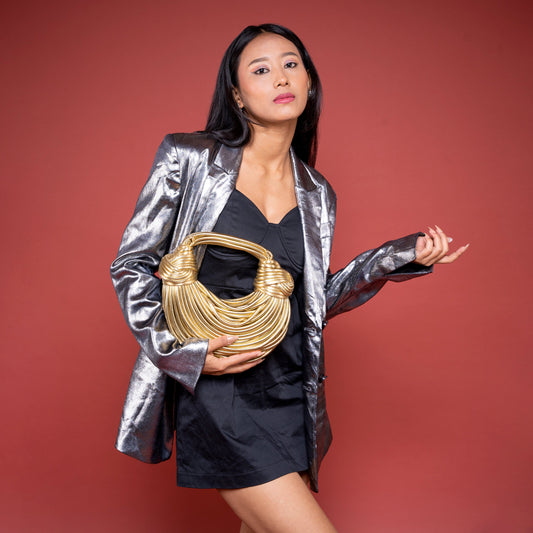 Pinkify Chokore Double Knot Hobo Bag (Golden) ( Minimum Order Size - 6)